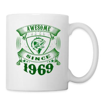 Génial depuis 1969. Ange, Angler Anniversaire - Mug blanc - blanc - Droite