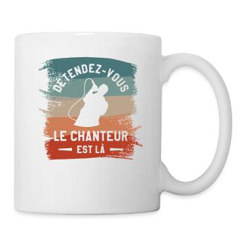 Détendez-Vous Le Chanteur Est Là Musique - Mug blanc - blanc - Droite
