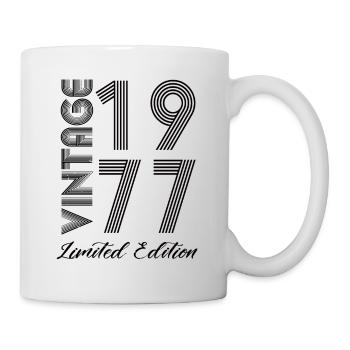 Vintage 1977 Vintage Geburtstag Retro Vintage - Tasse - Weiß - Rechts