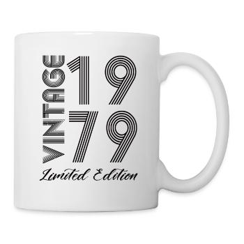 Vintage 1979 Vintage Geburtstag Retro Vintage - Tasse - Weiß - Rechts