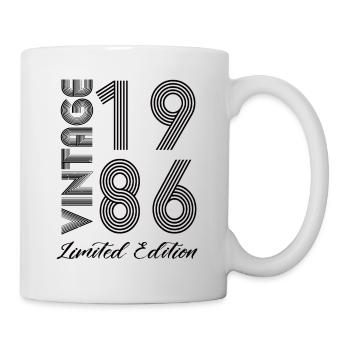 Vintage 1986 Vintage Birthday Retro Vintage - Mug - white - Right