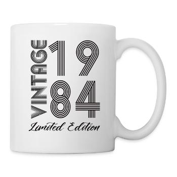 Vintage 1984 Vintage Geburtstag Retro Vintage - Tasse - Weiß - Rechts