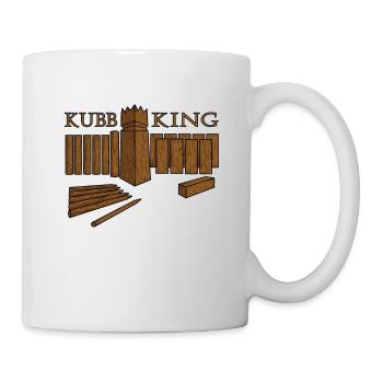 Wikingerschach - Kubb King - Tasse - Weiß - Rechts