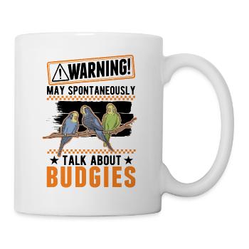 Wellensittich Geschenk Welli Nymphensittich - Tasse - Weiß - Rechts