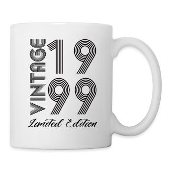 Vintage 1999 Vintage Geburtstag Retro Vintage - Tasse - Weiß - Rechts