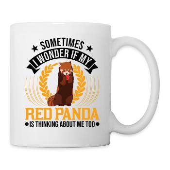 Red Panda Cadeau Chat Ours Panda Rouge - Mug blanc - blanc - Droite