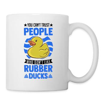 Rubber Duck Gift Squeaky Duck Bathing Duck - Mug - white - Right