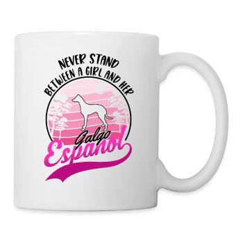Galgo Espanol Fille Lévrier espagnol Galgo - Mug blanc - blanc - Droite