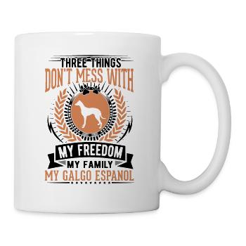 Galgo Espanol Lévrier espagnol Galgo - Mug blanc - blanc - Droite