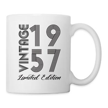 Vintage 1957 Vintage Geburtstag Retro Vintage - Tasse - Weiß - Rechts