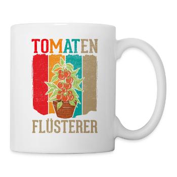 Der Tomaten Flüsterer Tomaten Paradeiser - Tasse - Weiß - Rechts