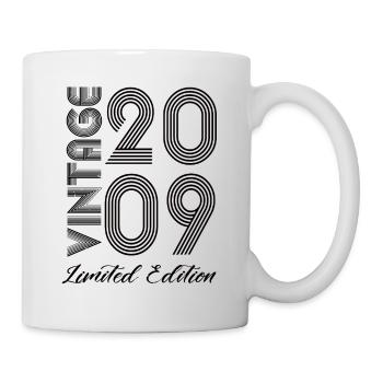Millésime 2009 Vintage Anniversaire Rétro Vintage - Mug blanc - blanc - Droite