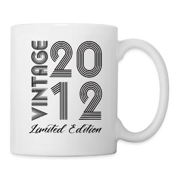 Vintage 2012 Vintage Geburtstag Retro Vintage - Tasse - Weiß - Rechts