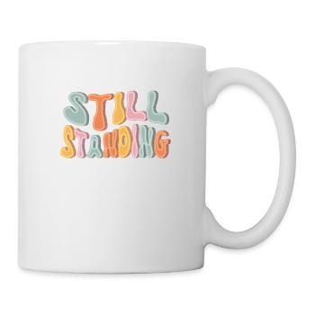 Empowering Still Standing Vintage Amputee Humor - Tasse - Weiß - Rechts