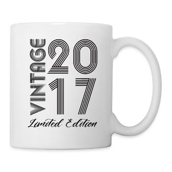 Vintage 2017 Vintage Birthday Retro Vintage - Mug - white - Right