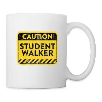 Student Walker Amputierter Bein Warnzeichen - Tasse - Weiß - Rechts
