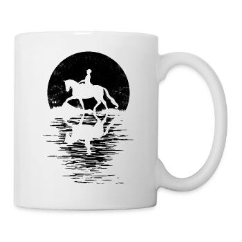Tenue de cavalier pour les filles qui aiment les chevaux - Mug blanc - blanc - Droite
