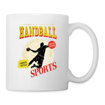 Handball Handball Player Handball Player Vintage Retro - Mug blanc - blanc - Droite