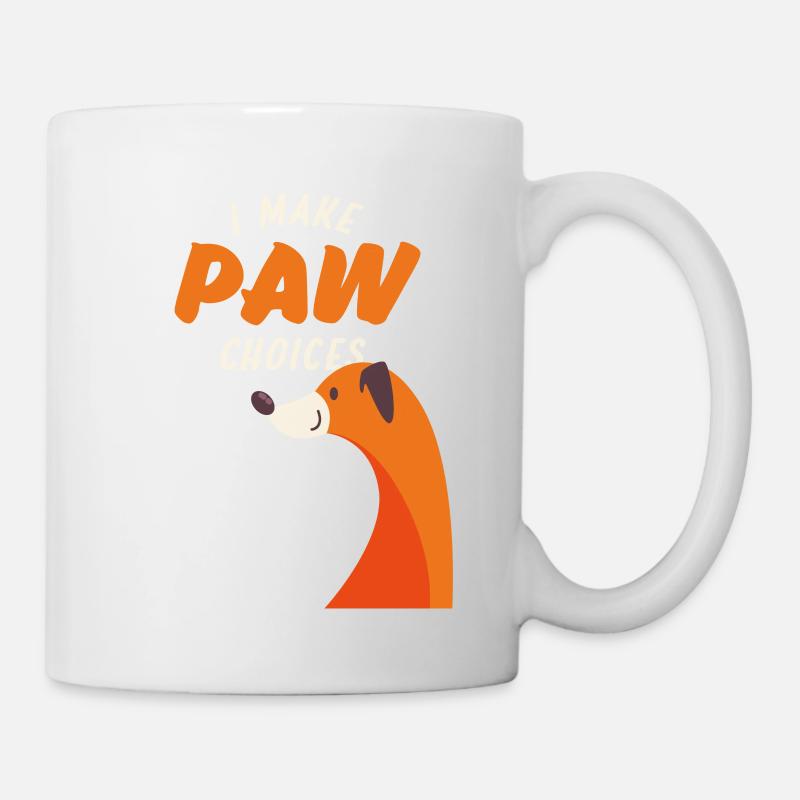 Je fais des choix de pattes, je fais de mauvais choix amoureux des chiens - Mug blanc - blanc