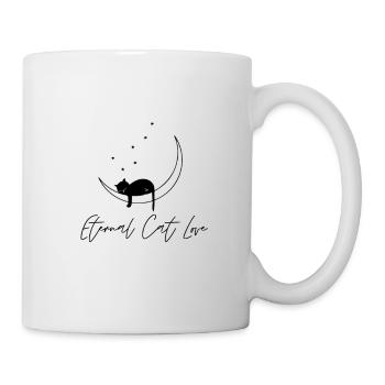 Ewige Katzenliebe - Tasse - Weiß - Rechts