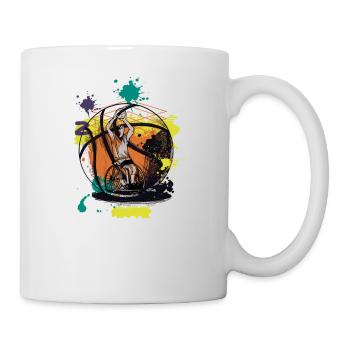 Idée cadeau de basketball en fauteuil roulant - Mug blanc - blanc - Droite