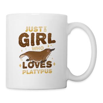 Girls Platypus Lover - Just a girl who loves - Mug - white - Right