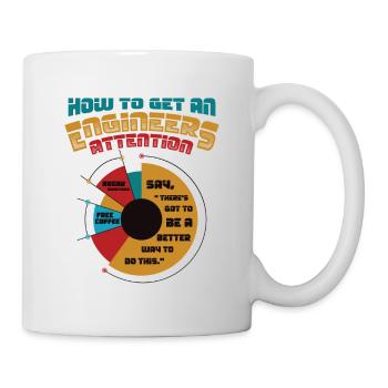 Engineers, Attention Better Way, Technology - Mug - white - Right
