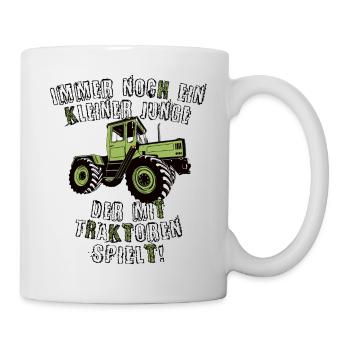 Unimog - Oldtimer - Offroad - 4x4 - MB Trac - Tasse - Weiß - Rechts
