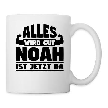 Alles wird gut Noah ist jetzt da - Tasse - Weiß - Rechts