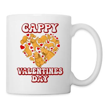 Cœur de Saint-Valentin de Capybara - Mug blanc - blanc - Droite