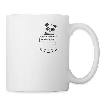 Animals in the pocket Breast pocket ...... Panda Bear - Mug - white - Right