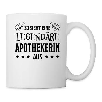 Apothekerin Lustige Spruch Beruf Apotheke Geschenk - Tasse - Weiß - Rechts