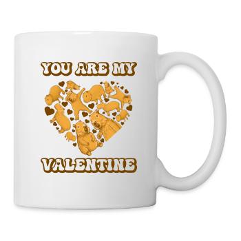 Tu es ma Saint-Valentin Capybara Saint-Valentin - Mug blanc - blanc - Droite