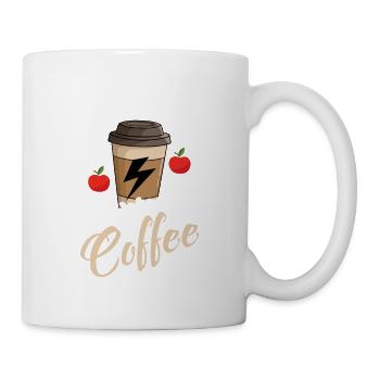 English Teacher Powered By Coffee Grammar Language - Mug - white - Right