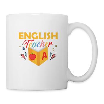 Never Mess With An English Teacher Language Gram - Mug - white - Right