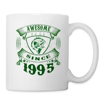 Awesome since 1995. Angel, Angler's Birthday - Mug - white - Right