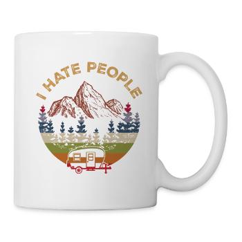 I Hate People - Funny Camping Saying - Mug - white - Right