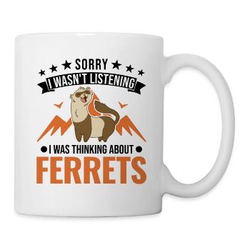 Amoureux du furet Cadeau furet - Mug blanc - blanc - Droite