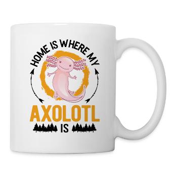 La maison est l’endroit où se trouve mon axolotl - Mug blanc - blanc - Droite