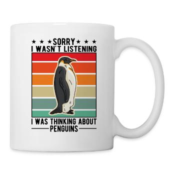 Pinguin Penguin Kaiserpinguin Gelbaugenpinguin - Tasse - Weiß - Rechts