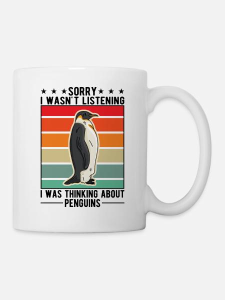 Pinguin Penguin Kaiserpinguin Gelbaugenpinguin - Tasse - Weiß