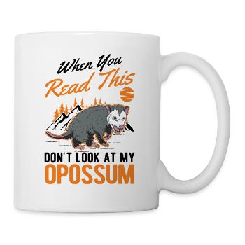 Opossum Gift Possum Marsupial - Mug - white - Right