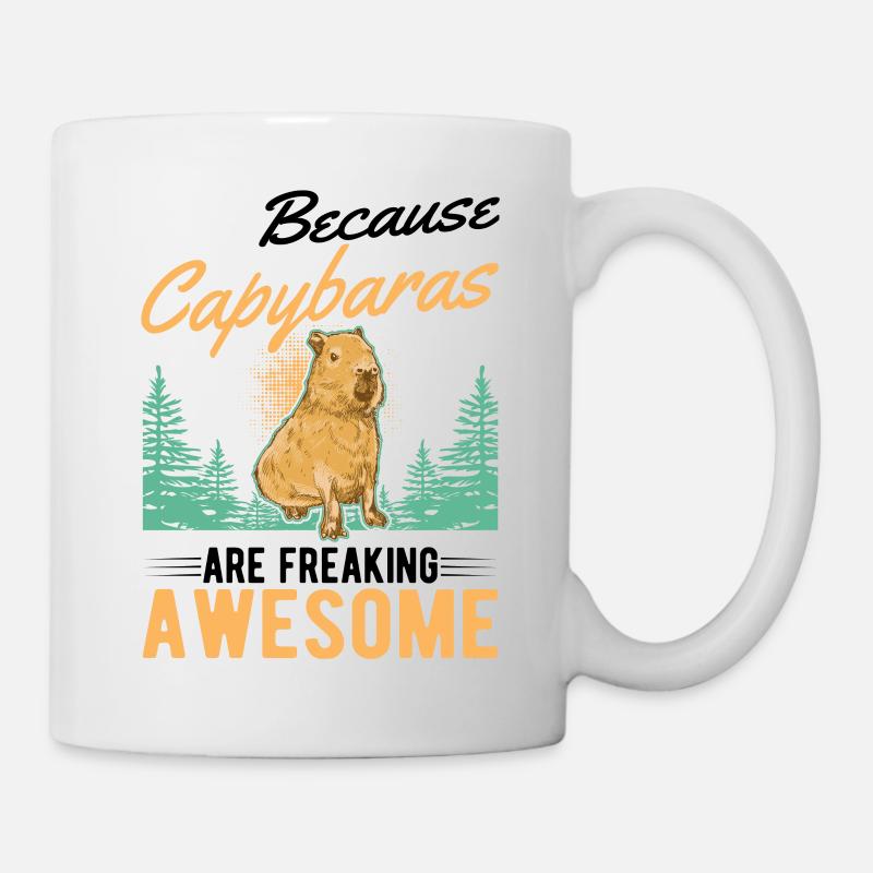 Parce que les Capybaras sont géniaux - Mug blanc - blanc