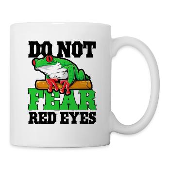 Red Eyed Tree Frog Cute Rainforest Amphibian - Mug - white - Right