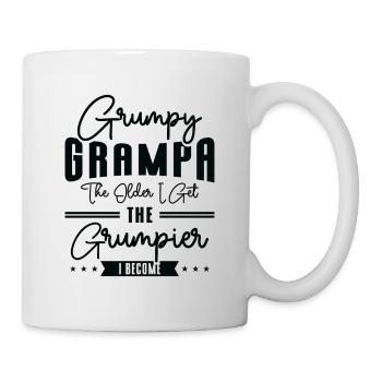 Grumpy Grandpa Vintage Typographie Vieille personne - Mug blanc - blanc - Droite