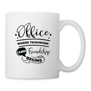 Coworker Friendship Office Work Family Teamwork - Mug - white - Right