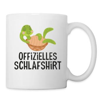 Offizielles Schlafshirt Meeresschildkröte - Tasse - Weiß - Rechts