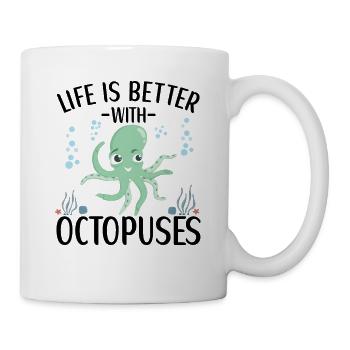 Octopus Outfit Octopus Octopus - Mug blanc - blanc - Droite