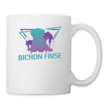 Retro Bichon Frise Dog Lover - Mug - white - Right