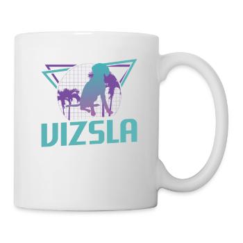 Amant de chien rétro Vizsla - Mug blanc - blanc - Droite